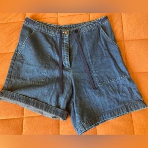 Soft Denim Mom Shorts